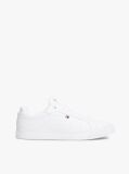 White Essential Leather Lace-Up Trainers  Men