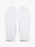 White Pebble Grain Court Trainers  Men