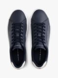 Blue Pebble Grain Court Trainers  Men