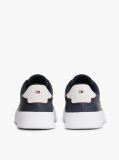 Blue Pebble Grain Court Trainers  Men