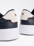 Blue Pebble Grain Court Trainers  Men