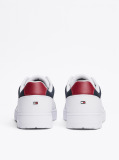 Άσπρο Basketball Sneakers Με Μίξη Υφών  Άνδρες