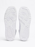Άσπρο Basketball Sneakers Με Μίξη Υφών  Άνδρες