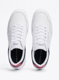 Άσπρο Basketball Sneakers Με Μίξη Υφών  Άνδρες