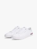 White Debossed Logo Trainers  Men