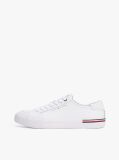 White Debossed Logo Trainers  Men