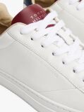 White Leather Cupsole Trainers  Men