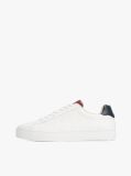White Leather Cupsole Trainers  Men