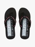 Black Signature Tape Webbing Flip-Flops  Men