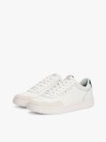 Beige Mixed Texture Basketball Trainers  Men