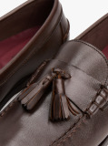 Καφέ Δερμάτινα Loafers Με Λεπτομέρεια  Άνδρες