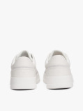 Multi Leather Contrast Panel Court Trainers  Men