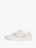 Multi Leather Contrast Panel Court Trainers  Men