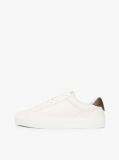 Beige Leather Cupsole Trainers  Men