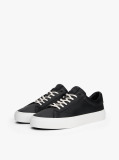Μαύρο Δερμάτινα Sneakers  Άνδρες