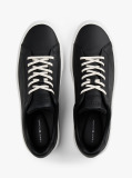 Μαύρο Δερμάτινα Sneakers  Άνδρες