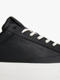 Μαύρο Δερμάτινα Sneakers  Άνδρες