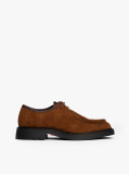 Brown Lightweight Suede Moc Toe Shoes  Men