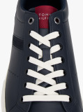 Μπλε Δερμάτινα Sneakers Με Μίξη Υφών  Άνδρες