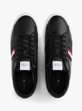 Black Icon Signature Tape Court Trainers  Men