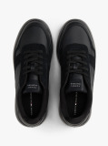 Μαύρο Δερμάτινα Sneakers  Άνδρες