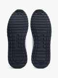 Άσπρο Δερμάτινα Sneakers Με Signature Ρίγα  Άνδρες