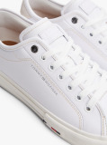 White Leather Signature Trainers  Men