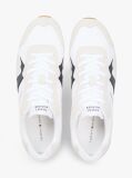 Άσπρο Sneakers Με Μίξη Υφών Και Σουέτ  Άνδρες
