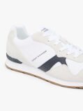Άσπρο Sneakers Με Μίξη Υφών Και Σουέτ  Άνδρες