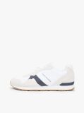 Άσπρο Sneakers Με Μίξη Υφών Και Σουέτ  Άνδρες