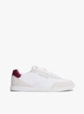 White Lightweight Sneakers With Leather  Men