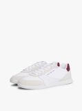 White Lightweight Sneakers With Leather  Men