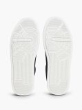 Blue Debossed Logo Suede Court Trainers  Men