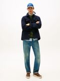 Brown Leather Debossed Logo Court Trainers  Men