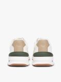 Beige Retro Mixed Texture Trainers With Leather  Men