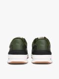 Green Retro Textured Mesh Trainers  Men