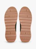 Green Retro Textured Mesh Trainers  Men