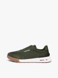 Green Retro Textured Mesh Trainers  Men