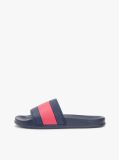 Blue Flag Strap Pool Slides  Men
