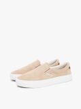 Beige Suede Slip-on Cupsole Trainers  Men