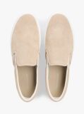 Beige Suede Slip-on Cupsole Trainers  Men