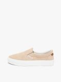 Beige Suede Slip-on Cupsole Trainers  Men