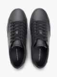 Μαύρο Δερμάτινα Δετά Sneakers Με Signature Λεπτομέρεια  Άνδρες