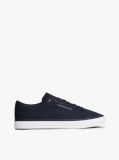 Blue Logo Canvas Trainers  Men