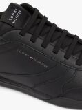 Μαύρο Δερμάτινα Sneakers Με Αντίθεση Πίσω  Άνδρες