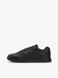 Μαύρο Δερμάτινα Sneakers Με Αντίθεση Πίσω  Άνδρες