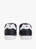 Μπλε Δερμάτινα Sneakers Με Αντίθεση Πίσω  Άνδρες