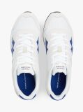 White Mixed Texture Mesh Cleat Trainers  Men