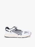 Black Logo Mixed Texture Cleat Trainers  Men