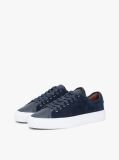 Μπλε Δερμάτινα Sneakers Με Μίξη Υφών  Άνδρες